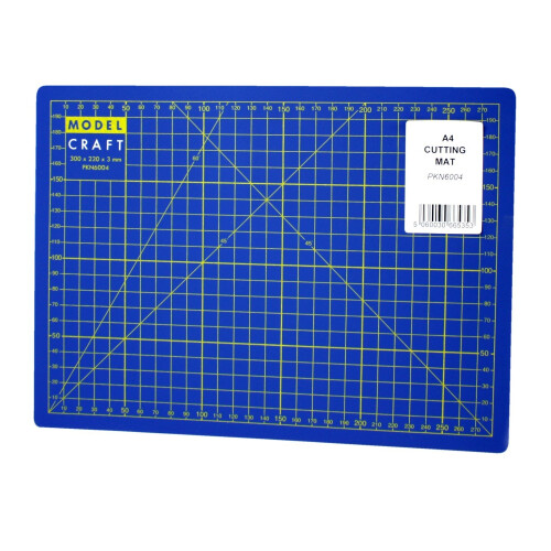 A4 Self-healing Cutting Mat -  cutting mat a4 modelcraft selfheal blue