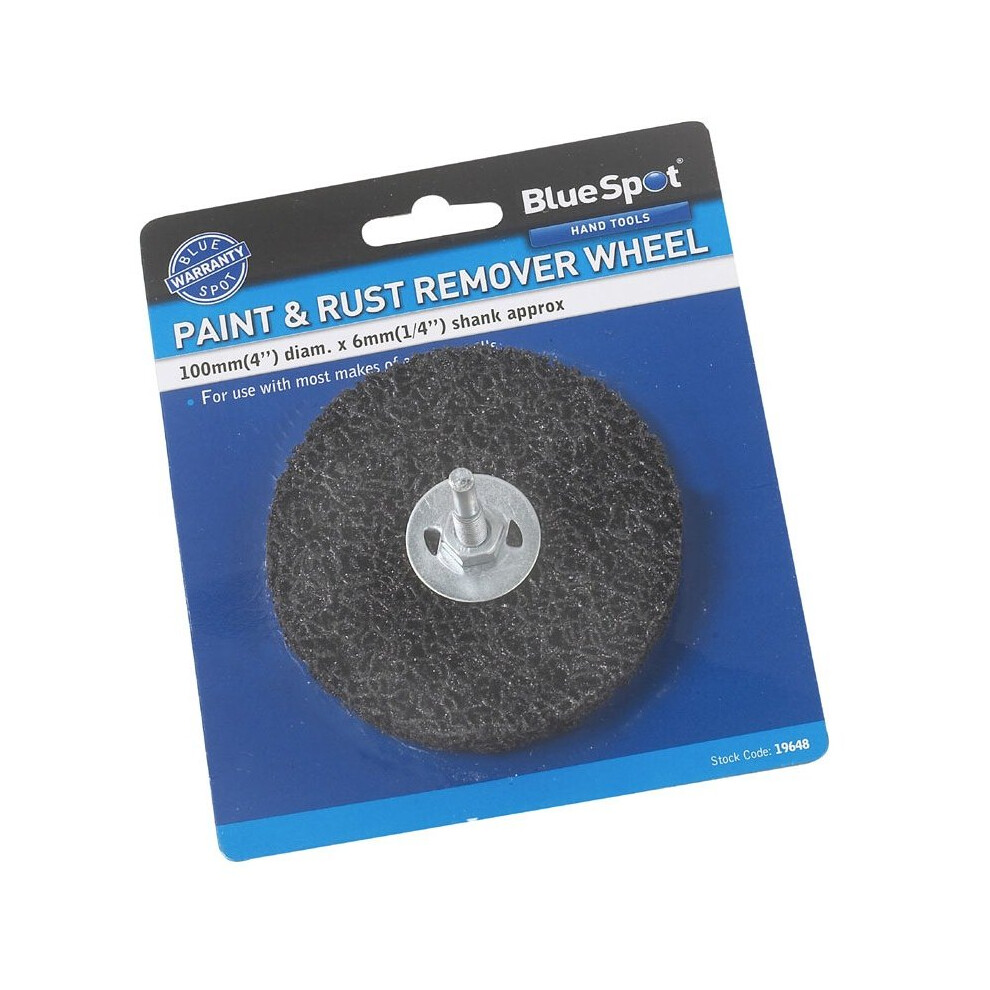 100x 6mm Rust Removal Wheel -  100 x wheel remover blue spot 19648 6mm dust