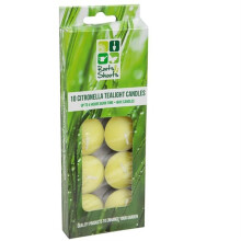 Citronella Tealight Candles -  citronella candles pack 10 tea wax light tealight scented garden lights 4 burn time