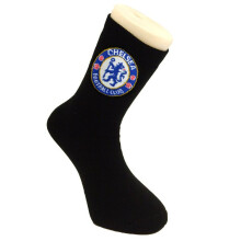 Chelsea Socks Size: 6-11 -  socks mens football official chelsea club size 611 fc pairs black dress