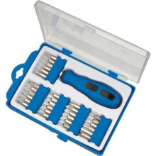 Silverline Precision Screwdriver Bit Set 31pce 31pce -  screwdriver set 31pce precision bit silverline 633956