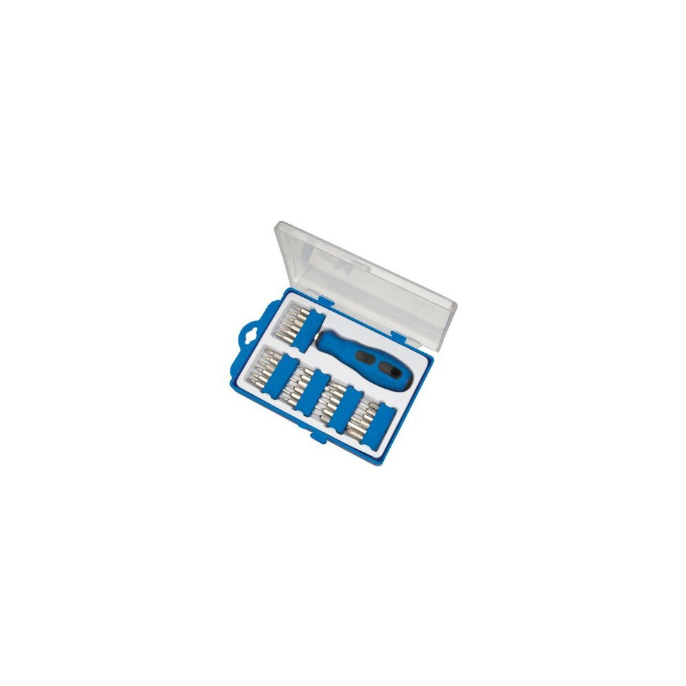 Silverline Precision Screwdriver Bit Set 31pce 31pce -  screwdriver set 31pce precision bit silverline 633956