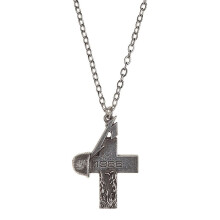Metallica -  alchemy pendant rocks pewter metallica master puppets 1986 cross band logo chain necklace official merchandise poker brand new silver