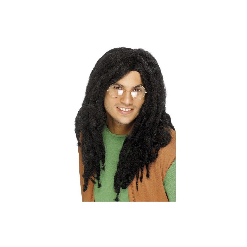 Smiffy's Dreadlock Fancy Dress Wig - Wig Fancy Dress Mens Rasta Dreadlock Costume Jamaican Accessory Adult Party Dreadlocks Black