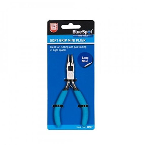 BlueSpot Tools Soft Grip Mini Long Nose Pliers