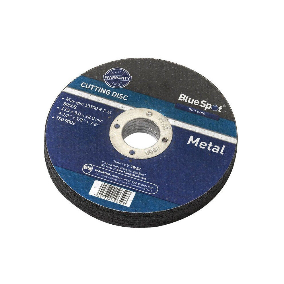 Bluespot 115mm (4.5") Metal Cutting Disc -  115mm metal cutting 3mm 45 disc alloy ultra thin angle grinder steels