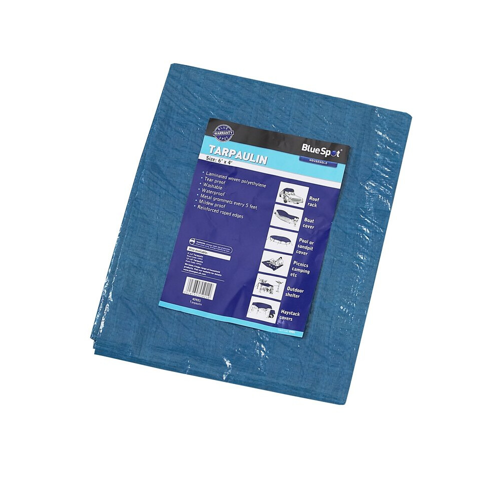 Bluespot 1.8m X 1.2m Tarpaulin - X Tarpaulin 4ft Bluespot Tools 6ft bs45921 19 12m