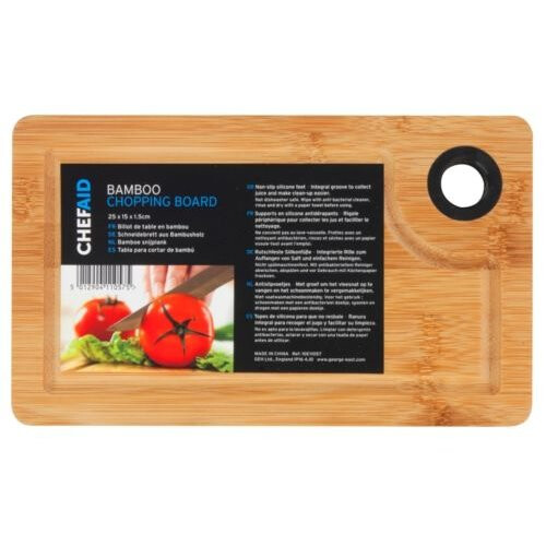 Chef Aid Bamboo Chopping Board 25cm x 15cm x 1.5cm