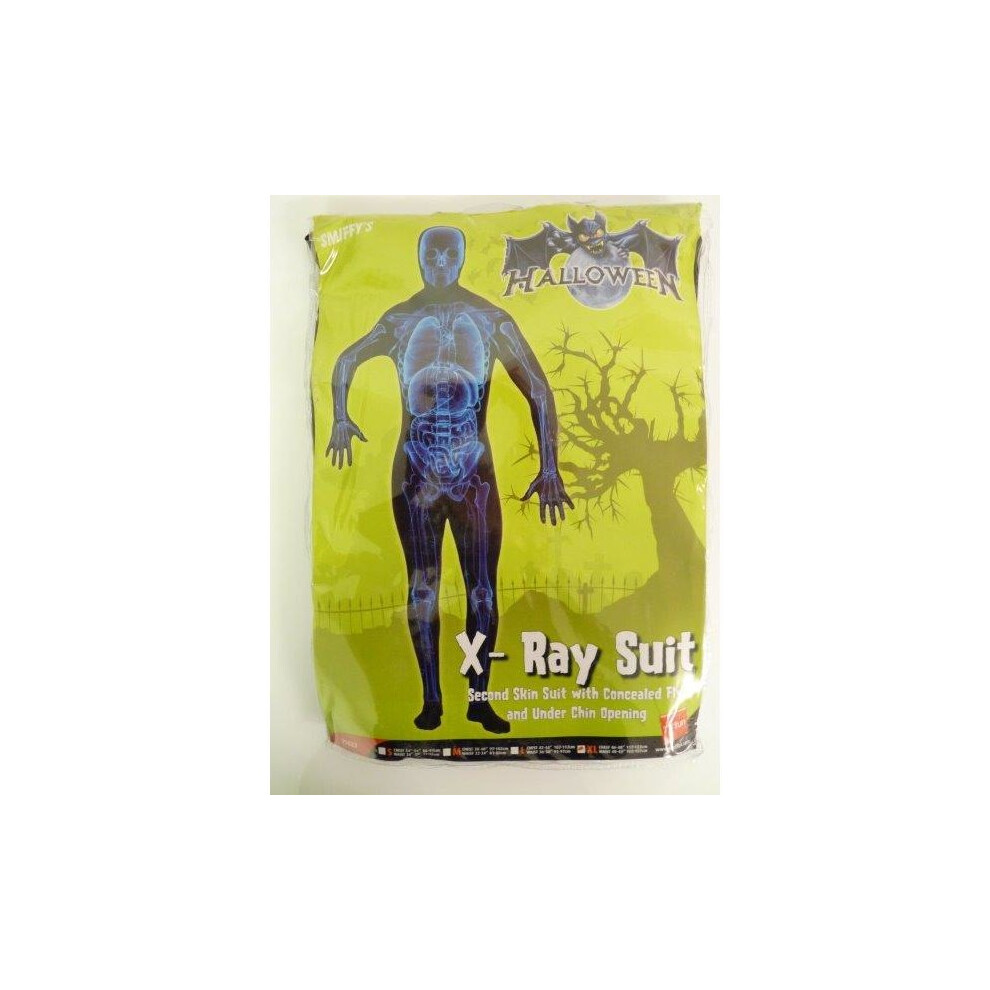 Extra Large Mens X-ray Second Skin Suit Costume -  costume xray second fancy skin dress suit mens adult halloween outfit body