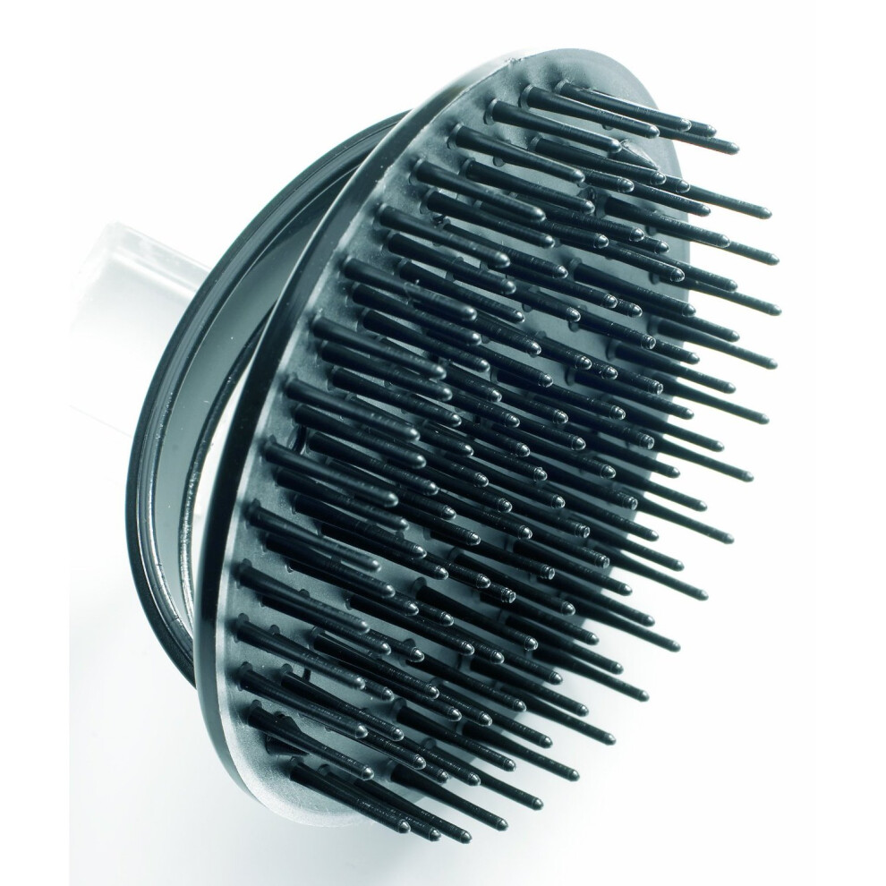 Denman D6 Shampoo & Massage Brush -  denman brush d6 massage shampoo bebop hair black