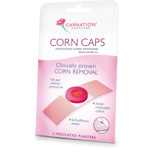 Carnation Corn Caps - 5 Plasters -  corn carnation caps 5 plasters medicated