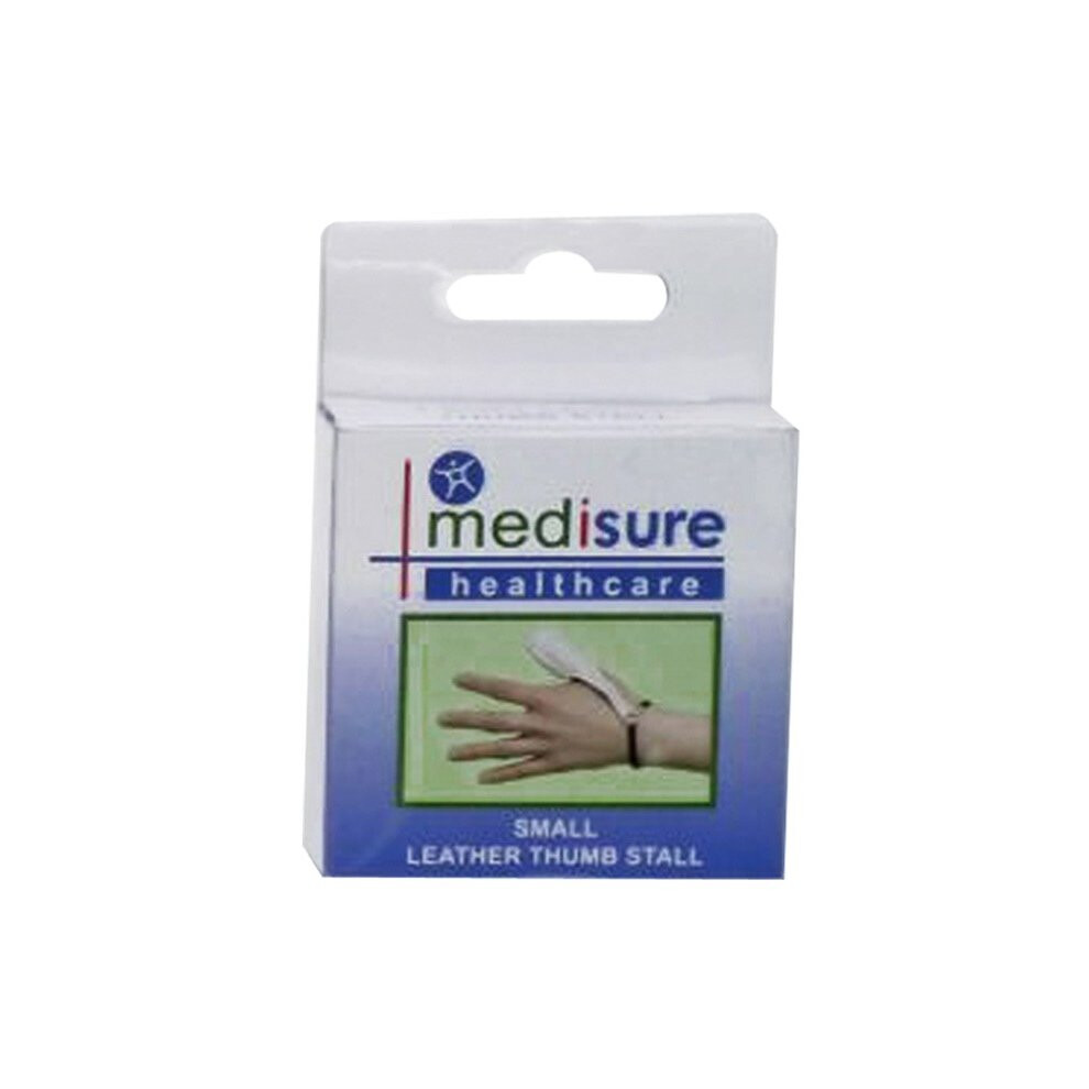 Medisure Small Leather Finger Stall - Soft Leather Thumb Stall Choose Your Size