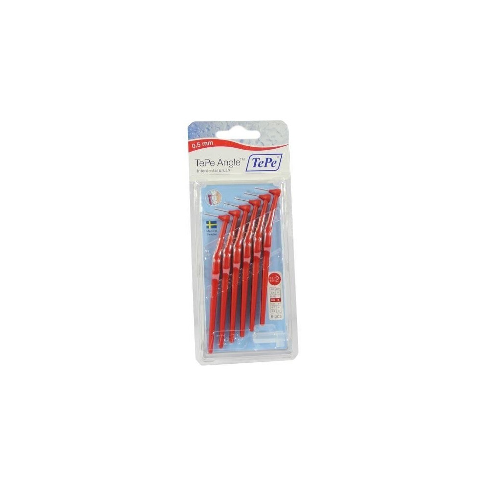 Tepe Angle Red Blister -  tepe interdental angle brush red brushes 6 05mm