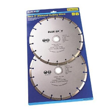 Blue Spot 19549 2 Piece 9 Inch Diamond Cutting Disc Set - diamond cutting 2 disc 9 inch blue spot 19549 piece set x 230mm angle grinder