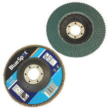 40 Grit Zirconium Oxide Flap Disc - 115mm zirconium flap sanding grit oxide grinder bluespot discs 40120 grinding angle 60 80