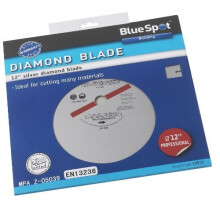 Blue Spot 19533 12 Inch Silver Diamond Cutting Disc -  x diamond cutting 12 300mm stone disc bluespot 80 28 20h dry many material