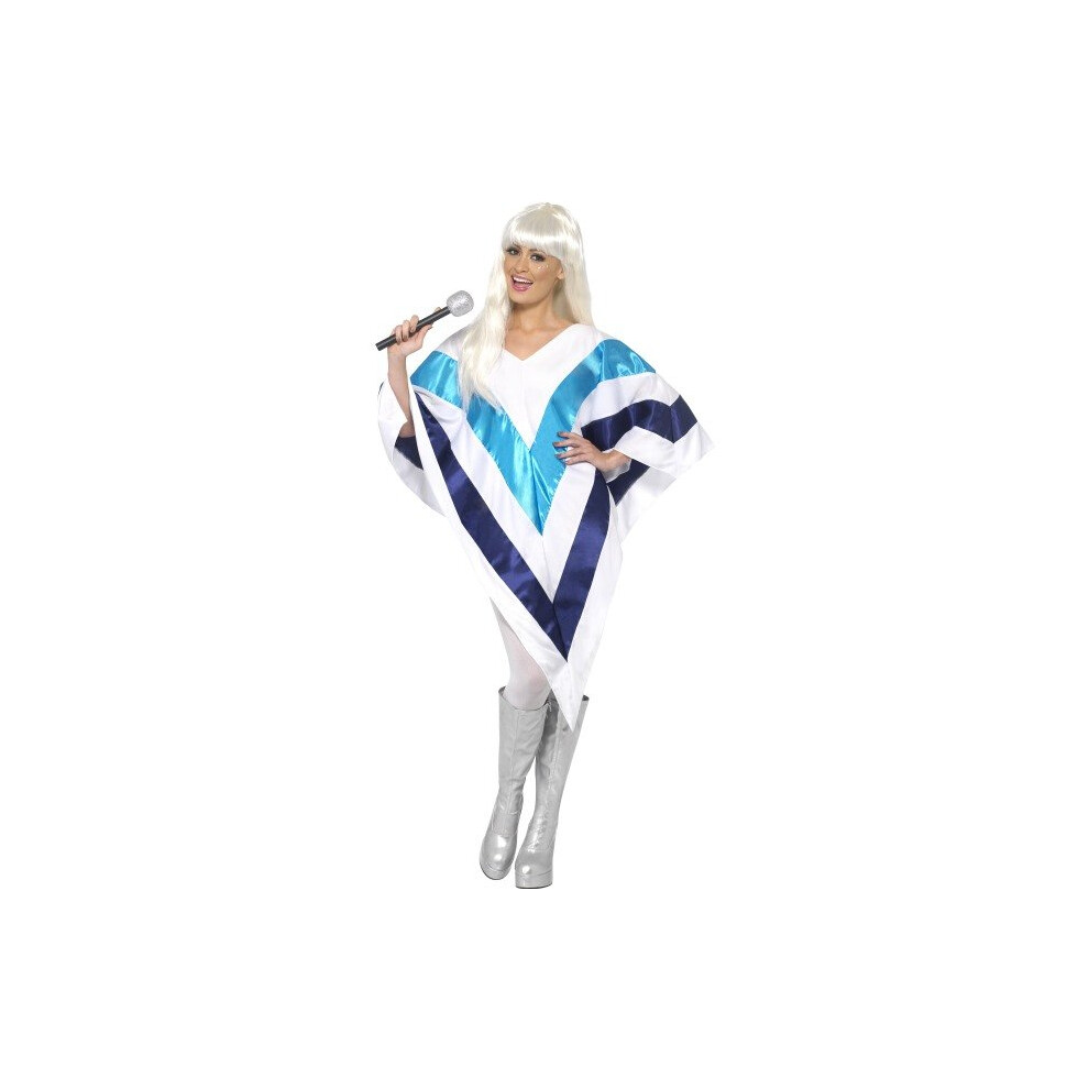 Smiffy's Women's Super Trooper Poncho, 70 Disco, Serious Fun, One Size, 33568 -  super trooper poncho womens disco fancy dress cape costume smiffys