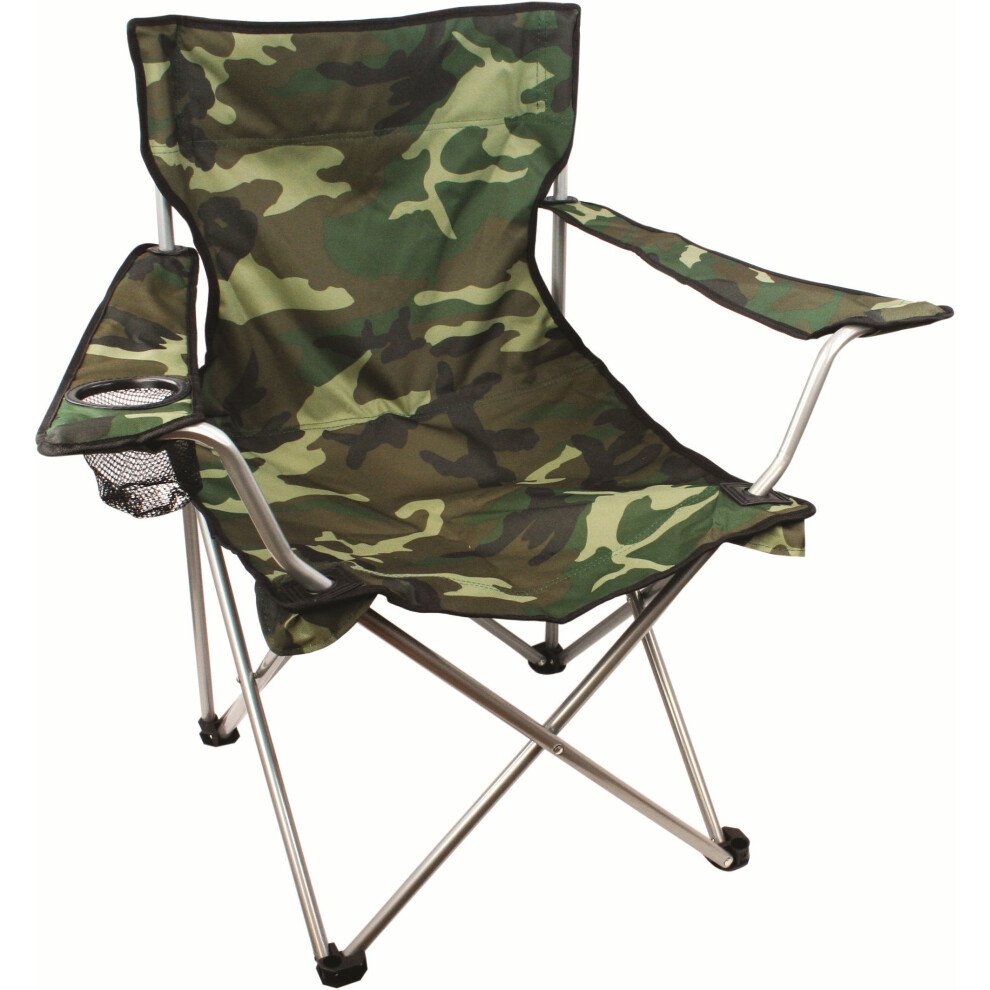 Camo Moray Camp Chair With Arms -  highlander chair folding camping camo moray camouflage