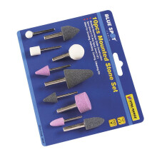 10 Piece Mounted Stone Set -  mounted stone set grinding blue spot 19026 10 polishing carving