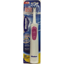 Wisdom Whitening Spin Adult Brush(d) - wisdom spin brush whitening battery toothbrush adult electric
