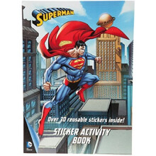 Superman Sticker Activity Book -  book dc comic superman sticker activity pad colouring 30 reusable stickers