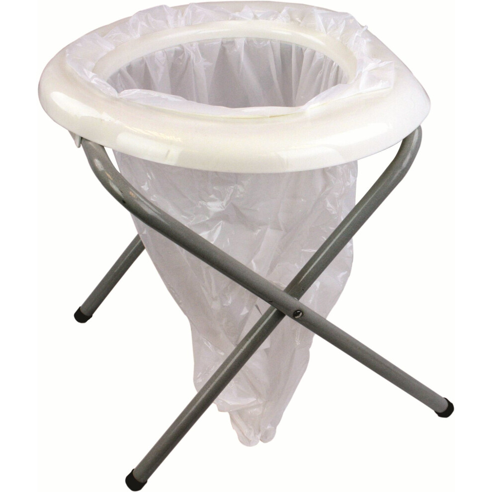 Portable Toilet And Refill Pack -  toilet highlander portable camping white