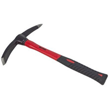 A2305 Am-Tech Mini Mattock with Fibreglass Handle, 500g, Double-Ended Head (Point & 38mm Blade), 350mm Shaft, Rubber Grip