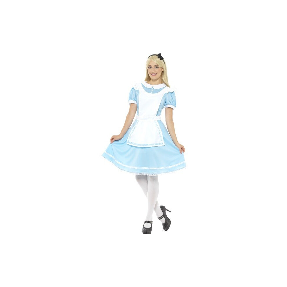 Smiffy's 41012X1 Wonder Princess Costume - Ladies Costume Alice Fancy Dress Womens Book Week Wonder Princess Adults Outfit Fairytale Blue