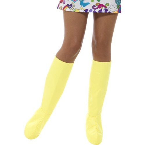 Women's yellow boot covers