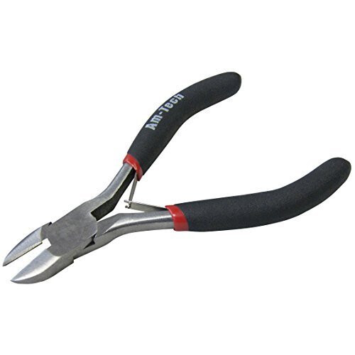 B3180 Mini Side Cutting Pliers with Spring - Precision Grip Cutter, Drop-Forged, Matt Handles