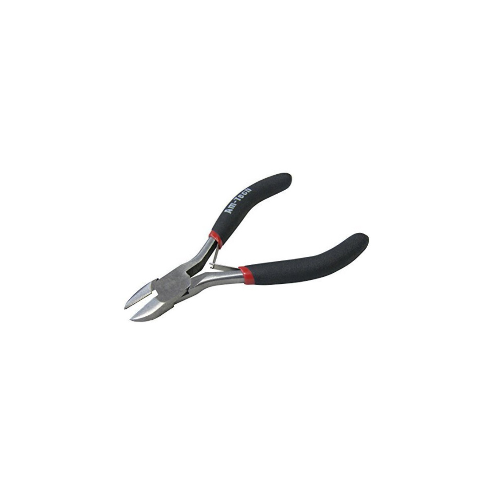 B3180 Mini Side Cutting Pliers with Spring - Precision Grip Cutter, Drop-Forged, Matt Handles