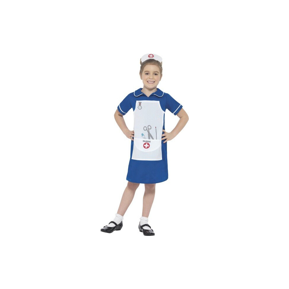 Smiffy's 45633l Nurse Costume (large) -  girls costume fancy dress nurse uniform childs medical kids book outfit week age 412 boys childrens hospital