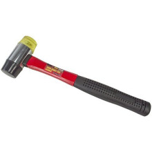 40mm Double Face Hammer - Fibreglass Shaft -  hammer 40mm double face mallet fibreglass head shaft new club ball pein pin claw panel beating builder