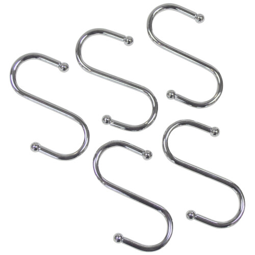 70mm 5pc S Hook Set -  amtech 5pc 70mm s hook set