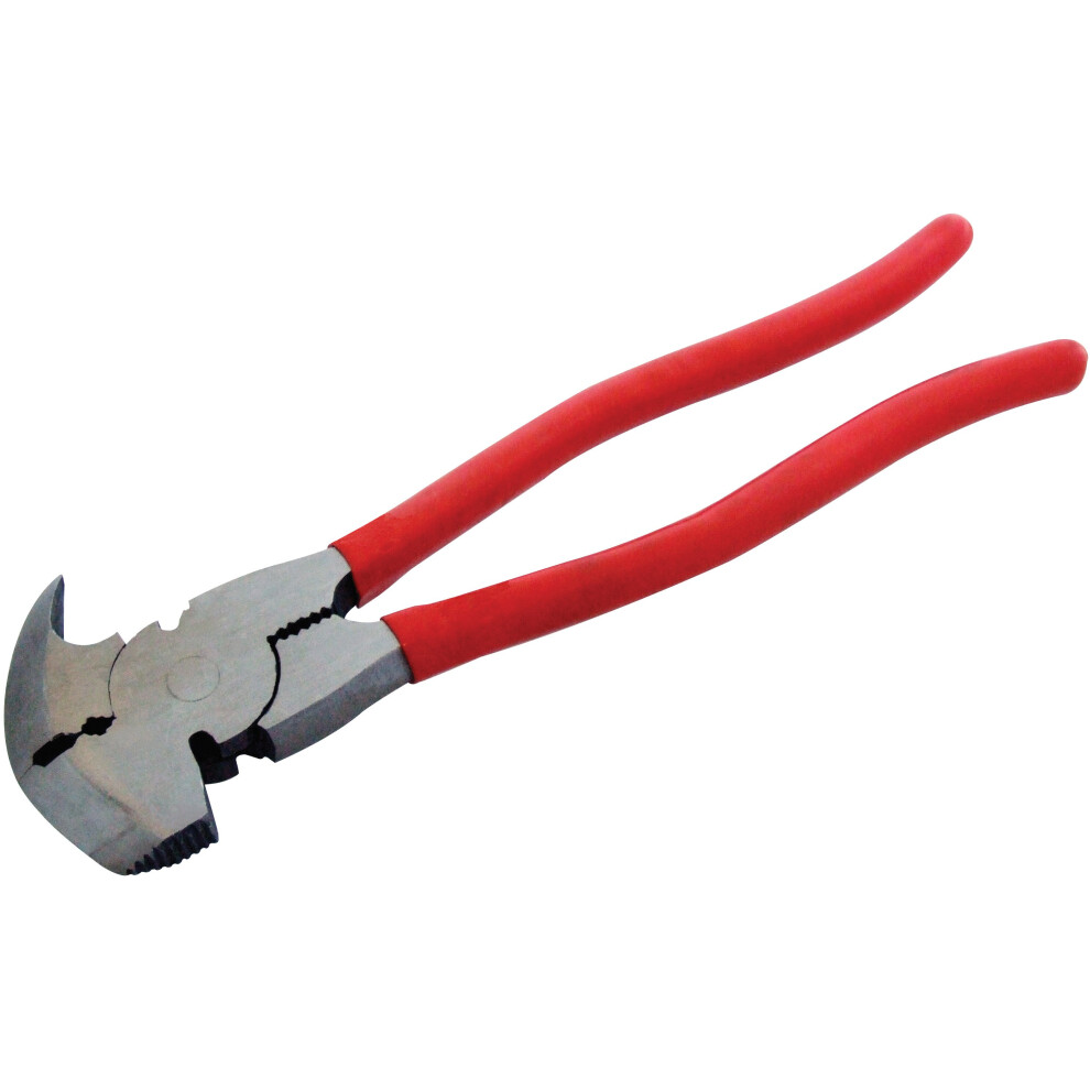 Fencing Plier - Fencing Clamp Remover Plier 10 Staple Pincer Pliers Hammer Wire New Farm Striking Face Hook Amtech 250Mm 5032759000418
