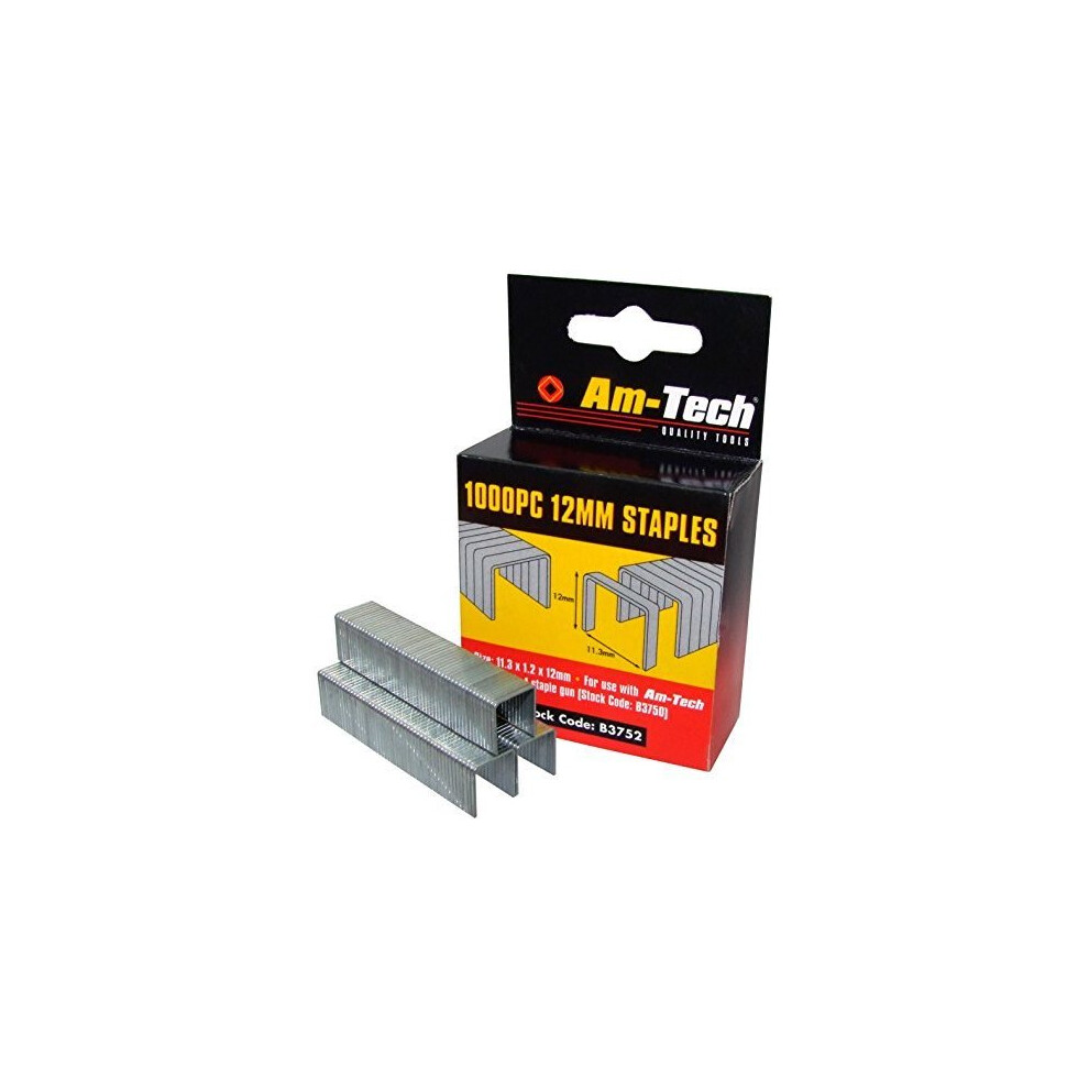 1000Pc 12Mm Staples - Staple 1000Pc Gun Amtech 12Mm Staples Heavy Duty Remover 3 614Mm Refill Best Quality Tackers 113X12x12mm 5032759037049