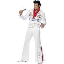 Rock Star American Eagle Costume - Rock Star costume american eagle mens fancy dress smiffys outfit jumpsuit belt scarf size rock star