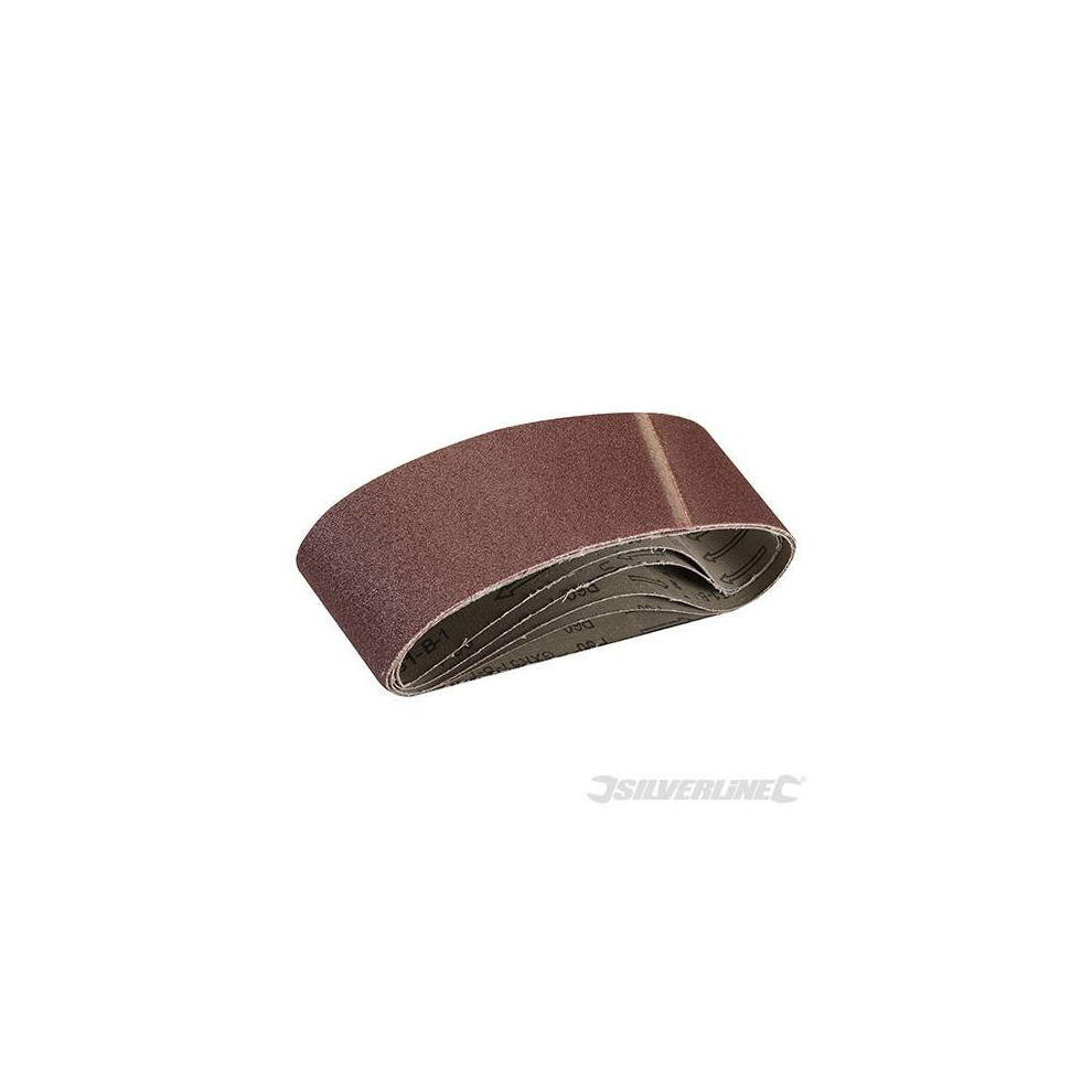 Silverline Sanding Belts 75 X 533Mm 5Pk 60 Grit - Sanding Belts X 75 533Mm 60 Grit 5Pk Sander 308931 Grain