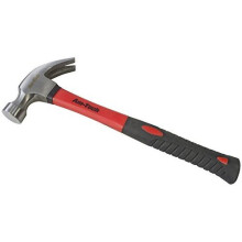 8oz Claw Hammer - Fibreglass Shaft -  hammer claw fibreglass 8oz shaft rubber grip head amtech diy