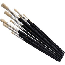 9pc Round Tip Art Brush Set - round brush set art tip artist 9pc new amtech piece painting head craft s4135