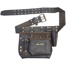 Heavy Duty Multi-pocket Tool & Nail Pouch -  tool oil tanned heavy duty nail pouch pocket multi leather professional new
