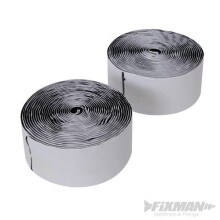 50mm x 5m Black 2pc Hook & Loop Tape - x hook loop black 50mm 5m selfadhesive fixman 2pce tape 534608 reel wide