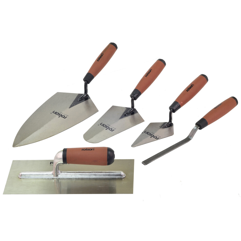 5 Piece Tradesman Trowel Set -  rolson trowel tradesman set 5 52489 pieces