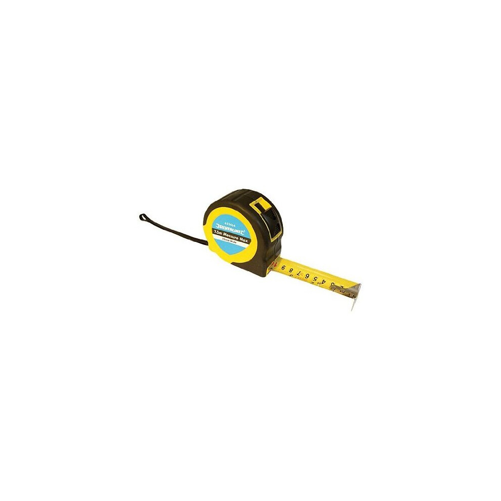 Silverline Measure Max Tape 10m / 33ft x 32mm - 868502 -  measure tape silverline 10m x max 32mm 868502
