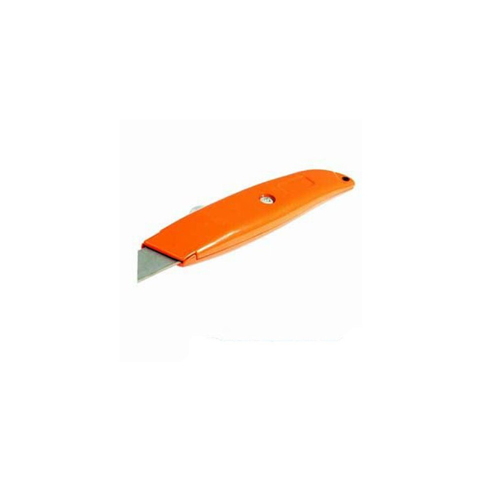 145mm Retractable Hi-vis Knife -  retractable knife heavy duty craft trimming aluminium takes stanley blades ct05 hivis