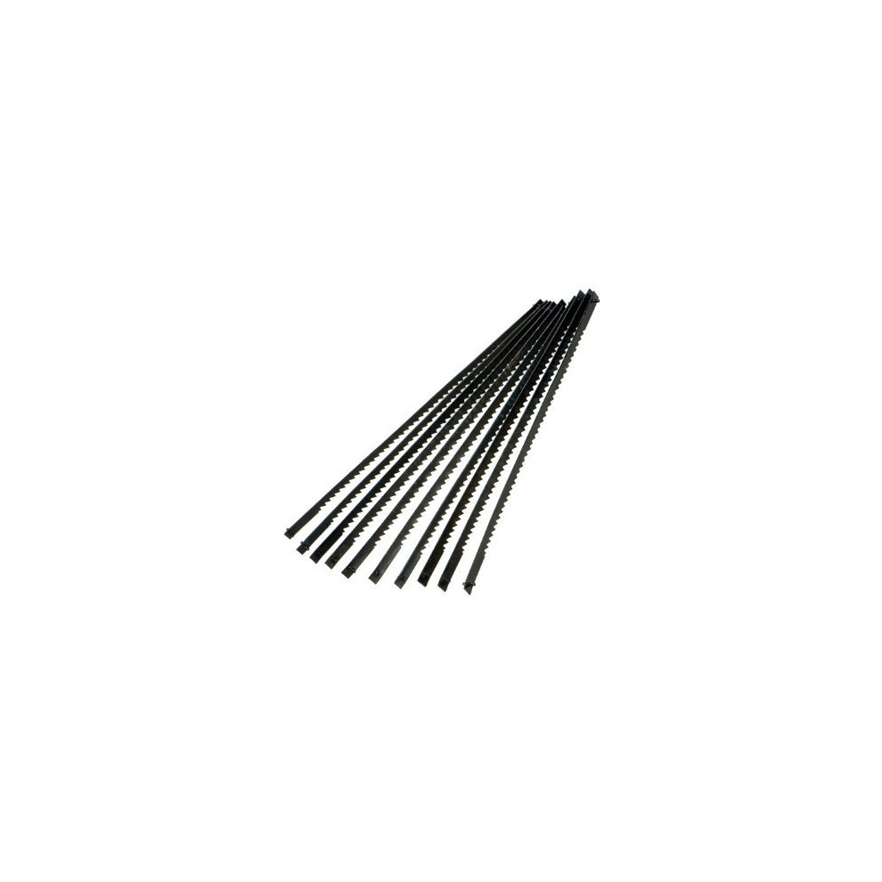Silverline Scroll Saw Blades 130mm 10pk 24tpi -  saw blades scroll 130mm silverline 24tpi 10pk pin 580485