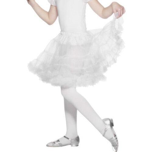 Draper White transparent petticoat for girls
