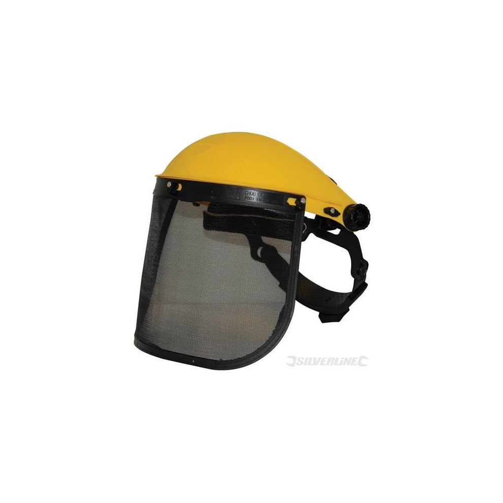 Mesh Face Shield Saftey Visor - Safety Silverline Workwear 140868 -  mesh safety visor silverline workwear 140868