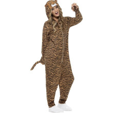 Smiffy's Adult Unisex Tiger Costume, All In One Jumpsuit, Size: M, Colour: - costume tiger fancy dress animal mens outfit adult zoo wild ladies cat