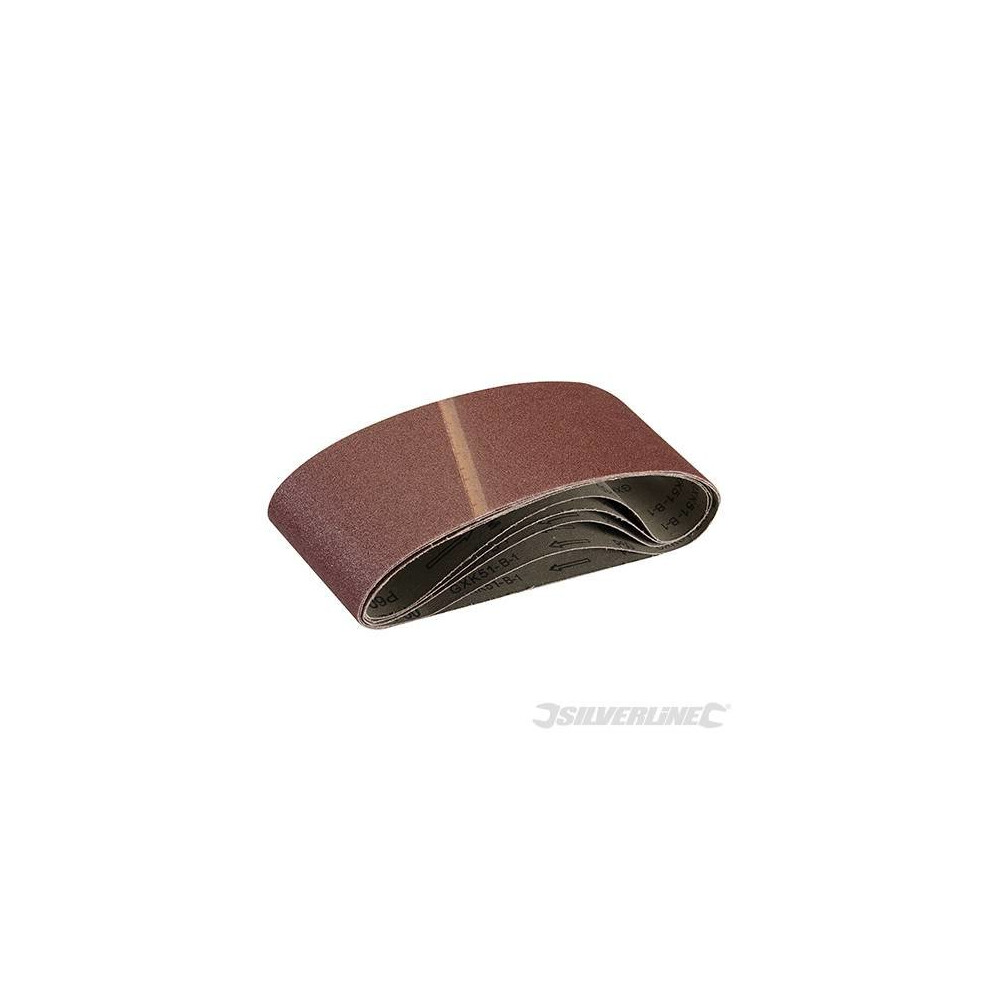 Silverline Sanding Belts 100 x 610mm 5pk 60 Grit -  sanding belts x silverline 100 610mm grit 60 5pk 196070